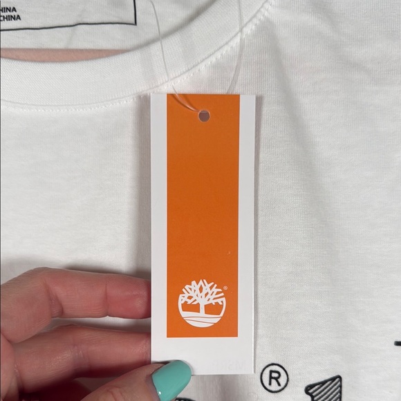 NWT Mens Timberland White Short Sleeve Tee - Picture 4 of 5